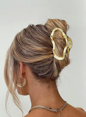Take It Off Hair Clip Gold