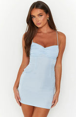 Avery Blue Mini Dress