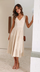 Jayde Knit Dress - Beige