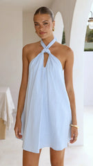 Maja Mini Dress - Blue