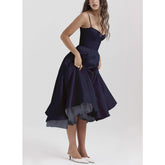 V-neck Brace Sleeveless Maxi Dress