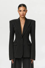 Pinstripe Suited Blazer