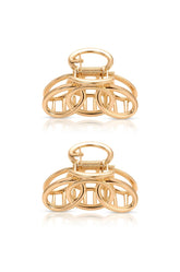Keep It Simple Gold Hair Clip Set