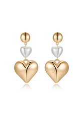 Spread the Love Pearl Heart Dangle Earrings