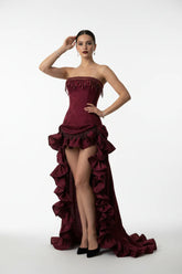 Victorian Lace Evening Dress – Vintage Elegance Gown