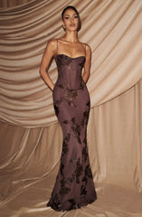Sexy Slim-Fit Embroidered Dress with Suspenders