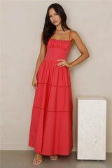 Chic At Sunset Maxi Dress Red