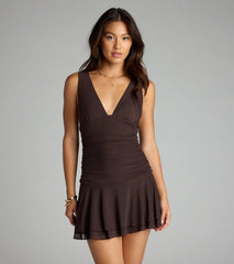 Lowkey Luxe V-Neck Mini Dress