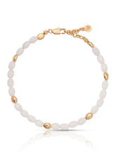 Bone Polished Pebble Anklet