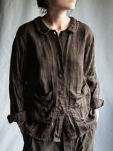 Solid Color Lapel Cotton And Linen Shirt