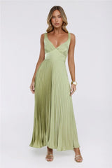 Dazzling Opulence Maxi Dress Lime