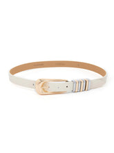 Metal Core Belt in Vanilla Nappa Leather