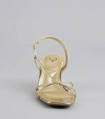 Delicately Dangerous Strappy Slingback Heels