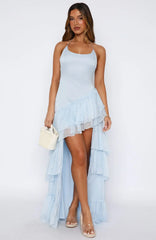 The Time We Shared Maxi Dress Baby Blue