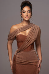 Sexy Sleeveless Tube Top Ribbon Slim-Fit Fishtail Dress