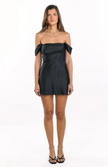 Zoella Black Off The Shoulder Mini Dress