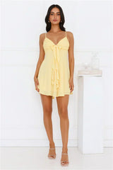Smile Back At Me Mini Dress Yellow