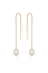 Barely There Chain and Crystal Dangle Earrings