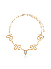 Mother of Pearl Serpentina Snake Choker