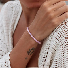 Violet Sunrise Seascape Stretch Bracelet