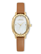 Timeless Texture Cognac Leather Watch