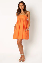Serina Mini Dress - Orange