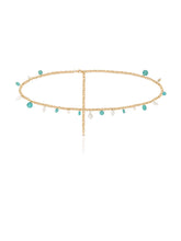 Tropical Turquoise and Pearl Waist Chain