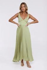 Dazzling Opulence Maxi Dress Lime
