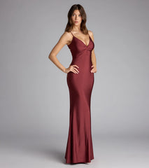 Scarlet Strappy Back Mermaid Formal Dress