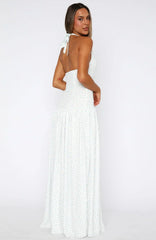 Sweet Temptation Halter Maxi Dress Bluebelle