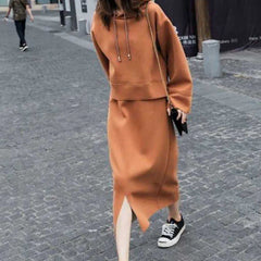 New style loose hooded sweater temperament two-piece suit