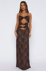 Baby Of Mine Halter Maxi Dress Exotic Spot