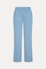 Emma Thermal Low Rise Pants - Lullaby Sky
