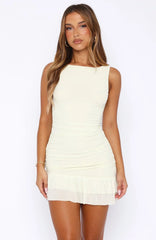 The Only One I Love Mini Dress Lemon
