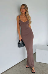 Only The Young Maxi Dress Mocha