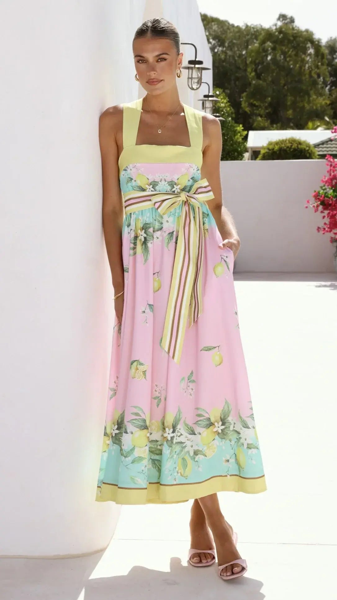 Velma Maxi Dress - Rosé Lemonade