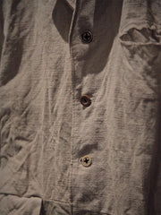 Cotton And Linen Long Sleeve Solid Color Jacket