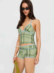 Leilanie Halter Micro Set Green Check