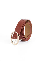 Boyfriend Stud Belt in Cognac